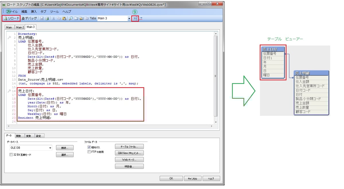 QlikVIewのテーブル操作【Resident とDrop Table】