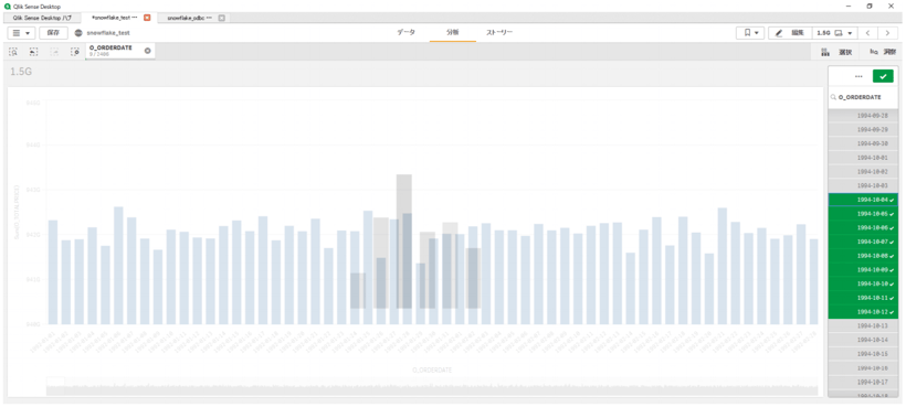 Qlik SenseとSnowflakeで150億件のデータを可視化してみた-11