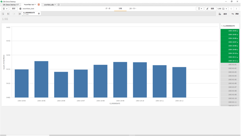 Qlik SenseとSnowflakeで150億件のデータを可視化してみた-12