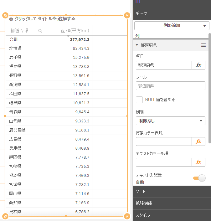 Qlik Senseでチャートの軸を変更する【if,Concat,Aggr,Class】